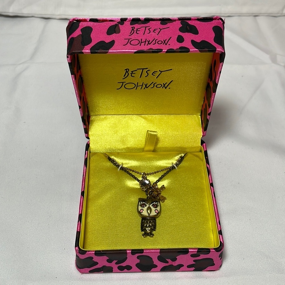Betsey Johnson Owl Necklace